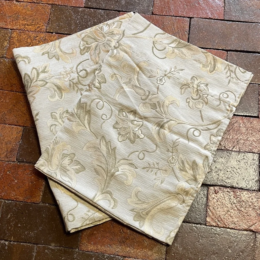 Pair of valances rod pocket 54” X 18” each